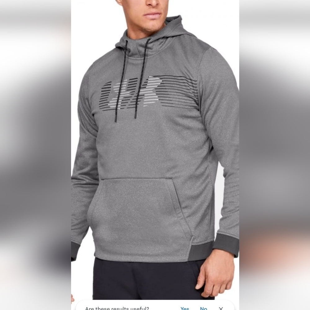 Under Armour Gray Sweatshirt Classic Pullover Hoodie Size XL
